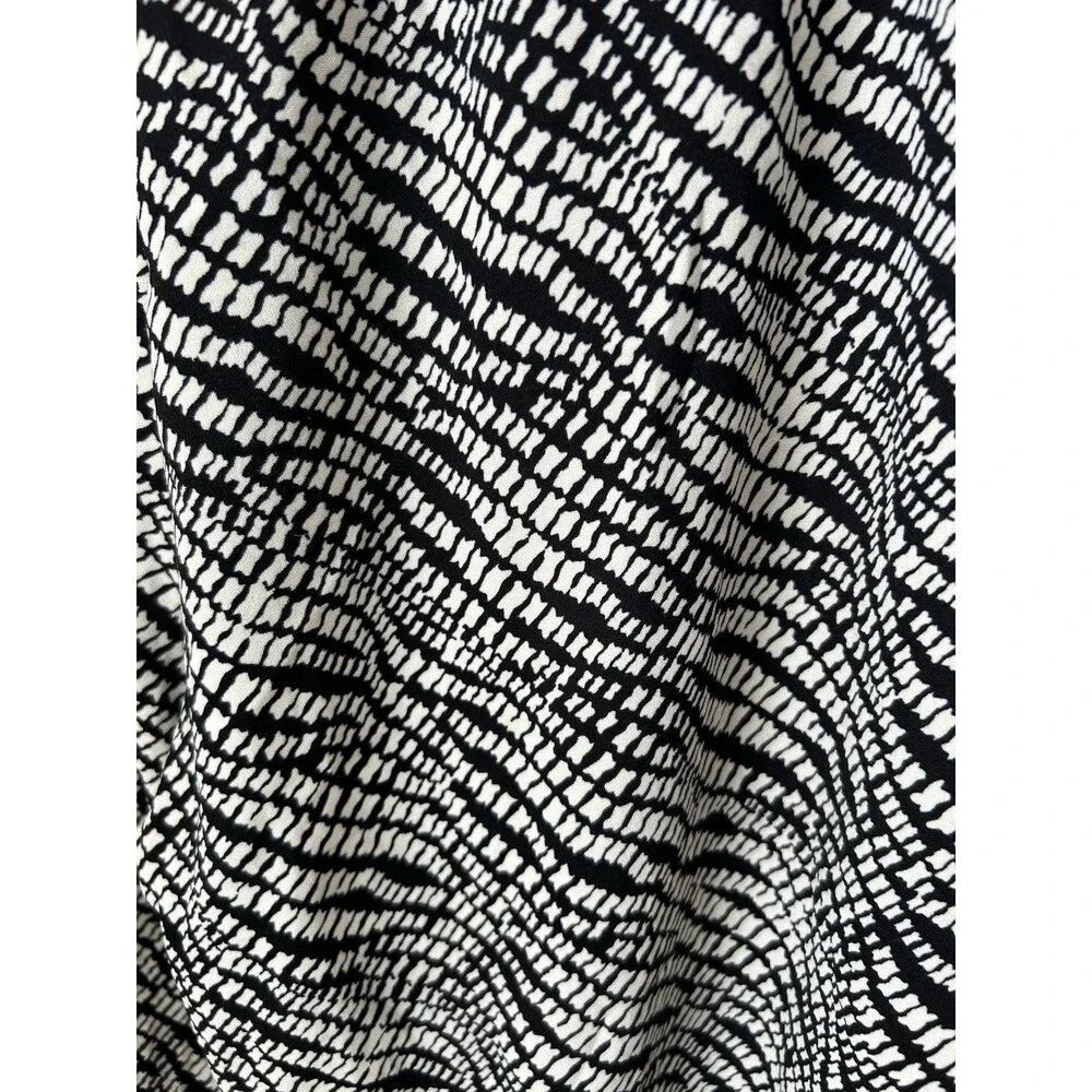 Side Slit Boho Pants Front Tie Wide Leg Flowy Hippie Beach Coastal Resort Size M